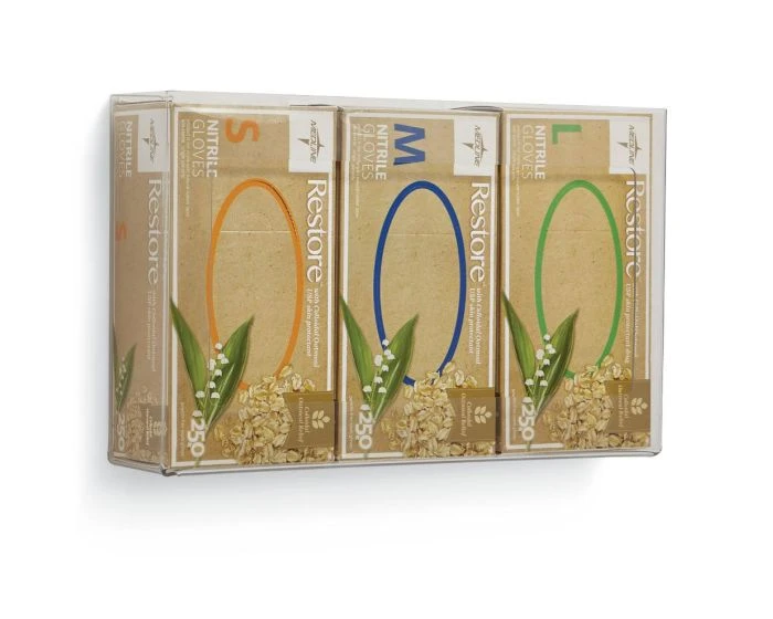 Triple Glove Box Holder, Plexiglas, Individual